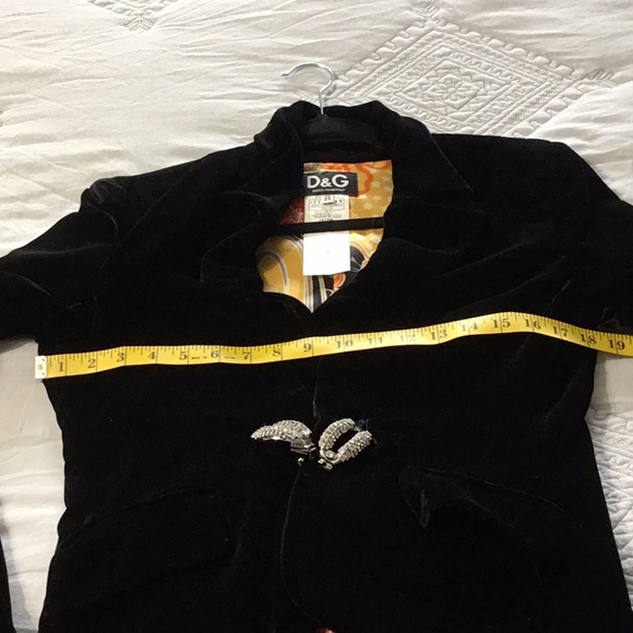 Dolce & Gabbana Velvet Blazer S 30/44 - Picture 9 of 11